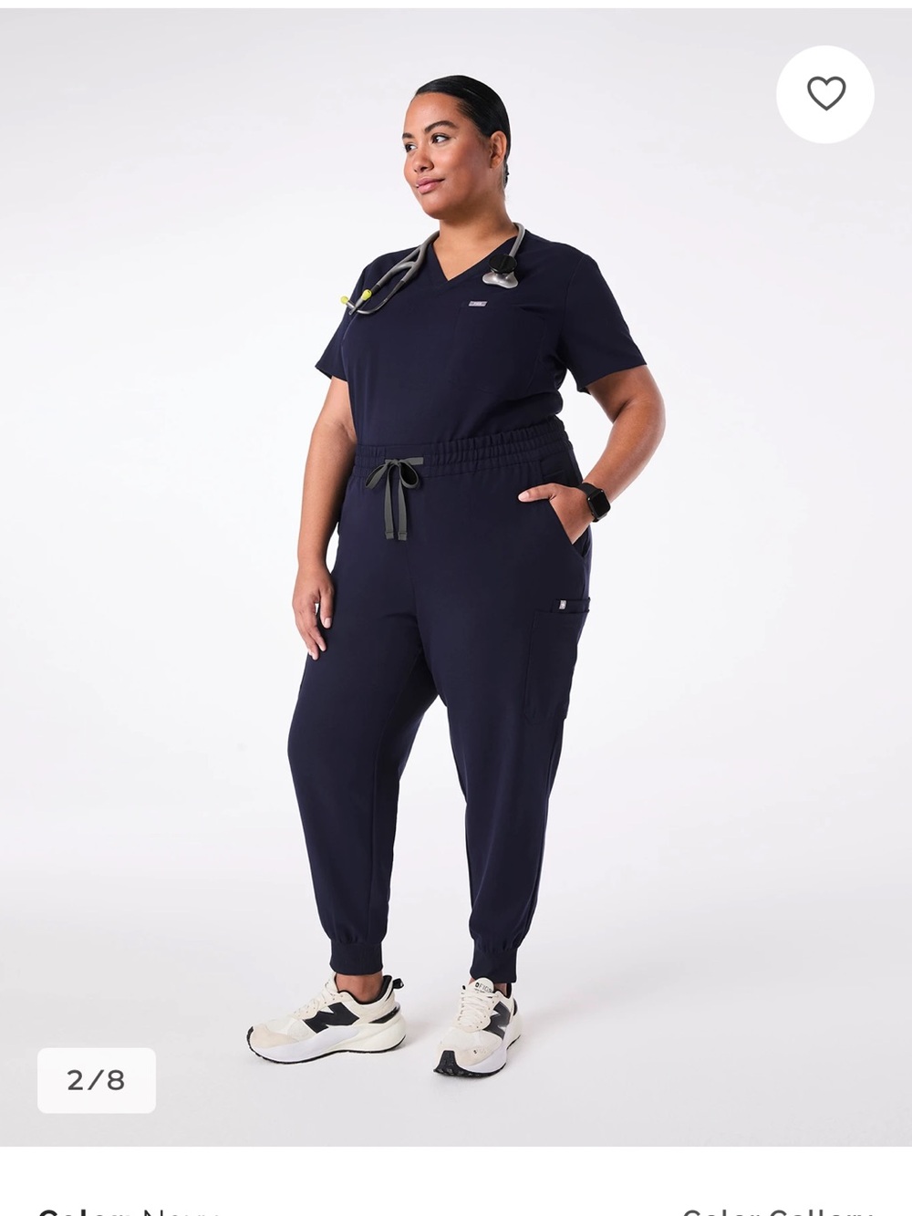 Figs Navy Uman Drawstring Jogger Scrub Pants - 4X
